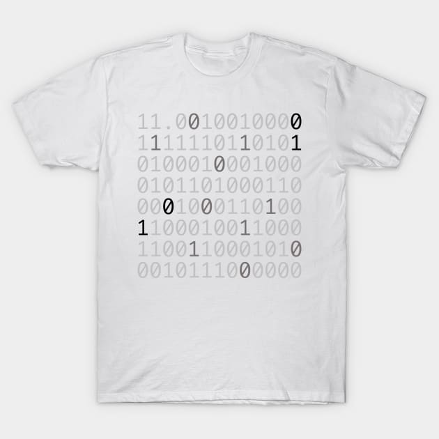 Pi in Binary T-Shirt by speckled